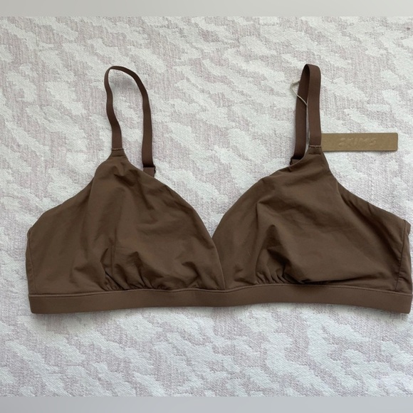 SKIMS Other - SKIMS Copper Fits Everybody Triangle  Brown Bralette